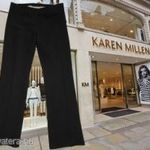 Karen Millen- luxus minőségű vastag anyagú fekete elegáns nadrág 40 fotó