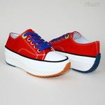 BELLA női platform sneaker-piros fotó