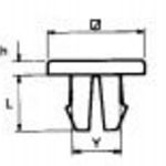 PB Fastener Bepattintós anya 317-1994-000 (Ø x Y x L x h) mm 12, 7 x 7, 5 x 12, 7 x 0, 8 PA 6.6 ... fotó