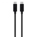 Belkin THUNDERBOLT3 USB-C apa - USB-C apa Adat- és tötőkábel 0.8m - Fekete (F2CD084BT0.8MBK) fotó