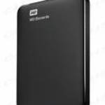 WESTERN DIGITAL 2.5" USB 3.0 HDD 2TB ELEMENTS PORTABLE 5400rpm fekete fotó