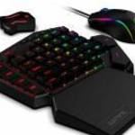 Redragon K585, RGB Blue Switch gamer billentyűzet + M721- Pro fekete gamer egér + GA200 konverter fotó