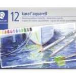 Akvarell ceruza készlet, hatszögletű, fém doboz, STAEDTLER "Karat® aquarell 125", 12 külön fotó