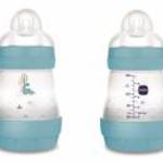 MAM Anti-Colic Matt cumisüveg 160 ml (2024) - 0h+ - Kék - Dínó fotó