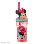 Minnie 3D műanyag szívószál pohár 360ml fotó