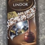 200 gr.-os LINDT LINDOR EXTRA DARK CHOCOLATE fotó