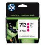 HP 712 3-Pack 29-ml Magenta DesignJet fotó