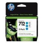 HP 712 3-Pack 29-ml Cyan DesignJet Ink fotó