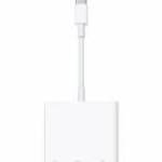 APPLE adapter (Type-C+USB+HDMI aljzat - Type-C, adatátvitel és töltés, MULTIPORT, MUF82ZM/A utód) FE fotó