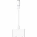 APPLE TV/HDMI adapter kábel (HDMI-DV+lightning aljzat - lightning, MD826ZM/A utód) FEHÉR fotó