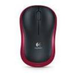 Logitech Egér - M185 (Vezeték nélküli, Optikai, Notebook, 1000 DPI, vörös) - LOGITECH fotó