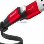 Baseus Nimble USB-A - Lightning kábel 2A 0.23 m - fekete-piros fotó