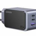 Ugreen Nexode Air hálózati töltő 1xUSB-A és 2xUSB-C csatlakozással 65W - szürke - UGREEN fotó