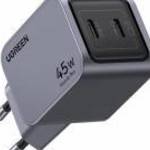 Ugreen Nexode Pro hálózati töltő 2xUSB-C csatlakozással 45W - szürke - UGREEN fotó