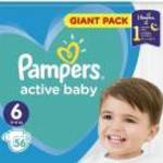 Pampers Active Baby 6 Giant Pack pelenka 13-18kg 56db fotó