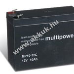 Ólom akku 12V 10Ah (Multipower) típus MP10-12C ciklusálló, ciklikus fotó