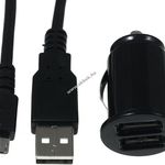 Mini autós töltő adapter + 2.0 High-Speed töltő kábel Samsung Galaxy S8 / S8 Plus fotó