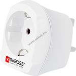 SKROSS Country Adapter Eu -> UK alkalmas minden földelt és földeletlen készülékhez (2- és 3-pólusú) fotó