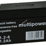 Ólom akku 6V 1, 2Ah (Multipower) típus MP1, 2-6 - VDS-minősítéssel fotó