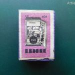 Régi fa gyufás doboz. LEHEL hűtőgép. Gyufás-skatulya, gyufásdoboz, gyufacímke. Vintage Rare Matchbox fotó