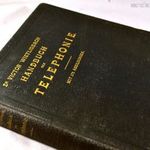 1899 TELEFONOK , A TELEFON TECHNIKÁJÁVAL FOGLALKOZÓ ANTIK ILLUSZTRÁLT KORABELI KÖNYV fotó