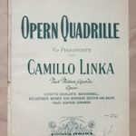 Opern Quadrille - Camillo Linka - pianoforte - zongora kotta -antik-T26a fotó