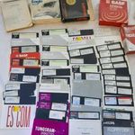 37db Enterprise 128 Ep128 számítógép floppy lemez egyben-játék, demo, felh.program + ajándék könyv fotó