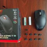 ASUS ROG Strix Impact III Wireless fekete egér fotó