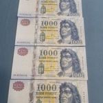 Sorszám követő 1000 forint fotó