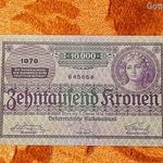 1924 -es 10.000 korona bankó!! Osztrák-Magyar Bank 1922-es koronasor része !!! (L2351) fotó