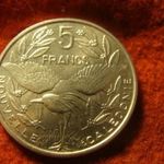 Új-Kaledónia nagy alu 5 franc 2003 UNC fotó