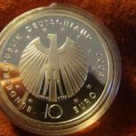 Német nagy ezüst 10 euro 2006 PROOF 18 gramm 0.925 32, 5 mm, kapszulában fotó