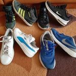 4 pár fiú márkás sportcipő Nike Adidas Puma fotó