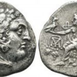 Nagy Sándor III Alexander Kr.e 336-323 AR Drachma, Chios, Macedon Királyság, ókori görög ezüst fotó