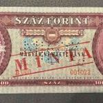 1968 100 Forint MINTA bankjegy UNC - RITKA fotó