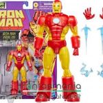 16 cm-es Marvel Legends 90s Iron-Man Animated - Iron-Man Model 09 piros-arany 90s Vasember figura ex fotó