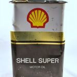 RÉGI SHELL SUPER MOTOR OIL OLAJOS NAGY KANNA ! fotó