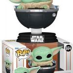 10cmes Funko POP 664 Mandalorian Grogu with Pram / bölcsős The Child / Baby Yoda figura - Star Wars fotó