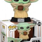 10cmes Funko POP 378 Star Wars Mandalorian The Child / Baby Yoda / Grogu figura - Cup / Bögrés / Tál fotó