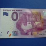 BELGIUM 0 EURO 2016 BASTOGNE HÁBORÚS MÚZEUM PUSKA TANK! RITKA EMLÉK PAPÍRPÉNZ! UNC! fotó