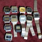 RETRO FÉRFI KVARCÓRA 16 DB( GRUEN, CASIO STB)+ EGY CSOMÓ MÀSIK fotó