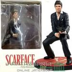 18cm-es Scarface / A sebhelyesarcú - Tony Montana figural - Al Pachino SD Movie Icons mozi PVC szobo fotó