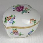 1P269 Régi Eton mintás Herendi porcelán szív alakú bonbonier 1941 fotó