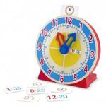 Melissa & Doug fa készségfejlesztő játék, forgasd és olvasd, óratanuló fotó