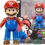 ELŐRENDELÉS 2024 februárra 13cm-es Nintendo Super Mario figura - Mario figura pumpával és mozgatható fotó