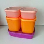 Tupperware színes fagyasztó társ szett 5db-os ÚJ akciós áron fotó