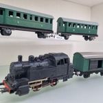 A254 H0 1: 87 Piko Pico Express BR 80 gőzmozdony + vagonok vasútmodell fotó