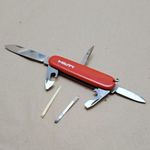 Eredeti Victorinox bicska sok funkcióval - HILTI reklám - 1 Ft, NMÁ! fotó