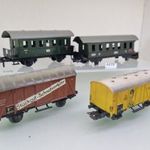 A279 H0 1: 87 Märklin vasútmodell vegyes vagon szett – 4 db egyben fotó