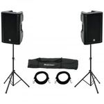 OMNITRONIC Set 2x XKB-215A + Speaker Stand MOVE MK2 fotó